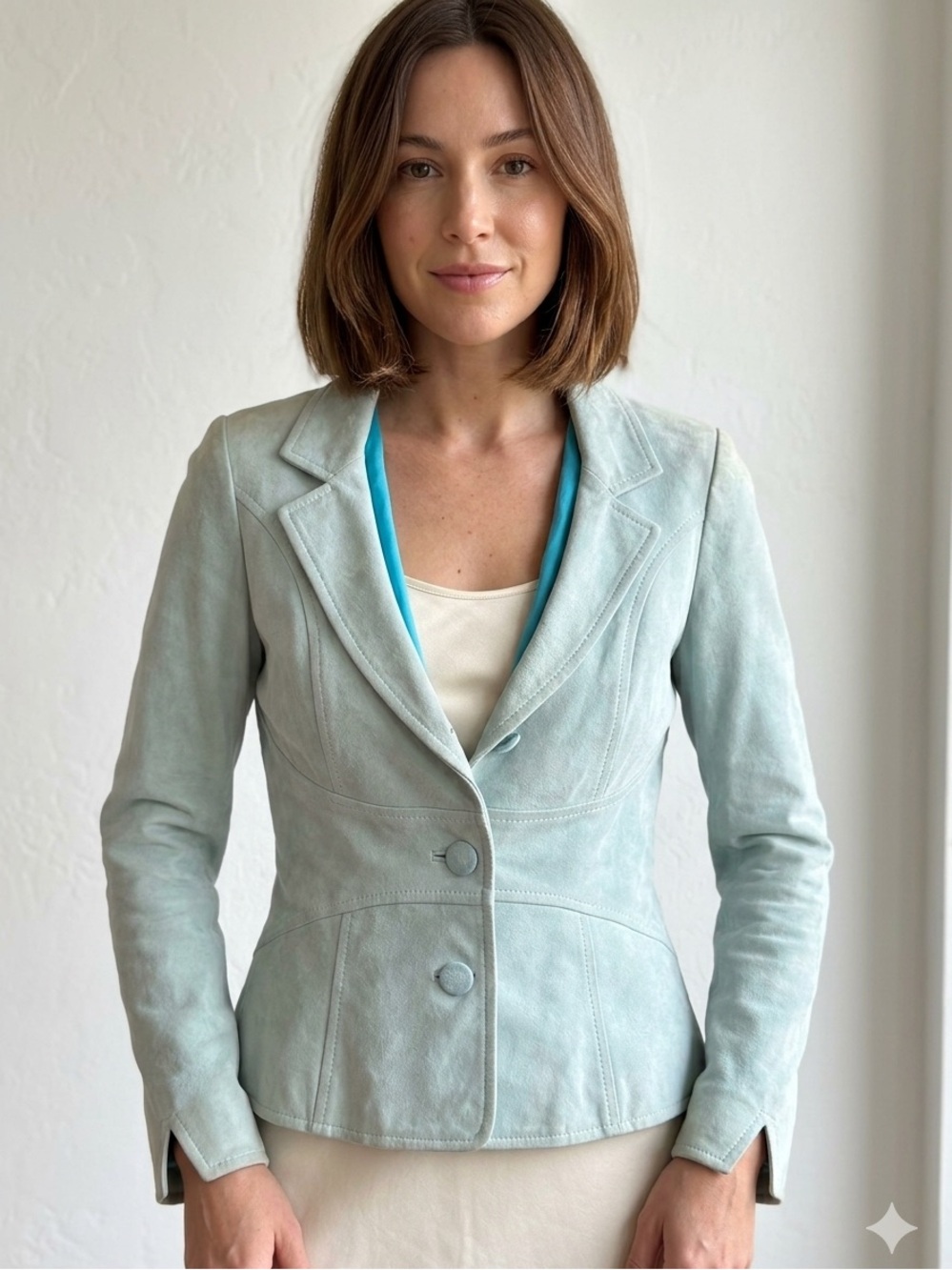 Vintage Valentino Roma Goatskin Blazer Jacket Size 44/8